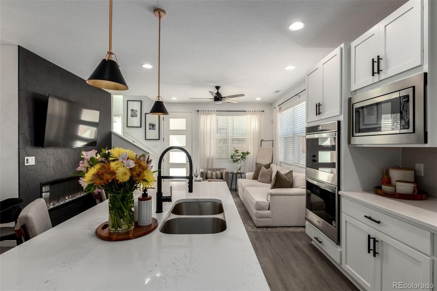 Furnished interior view inside a new home in , Littleton (Image 7).