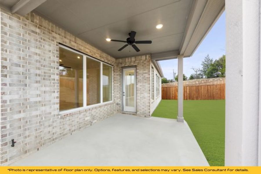 Representative exterior details of a home built from the The Catalina by Stonefield Homes in The Highlands, Rockwall (Image 50).