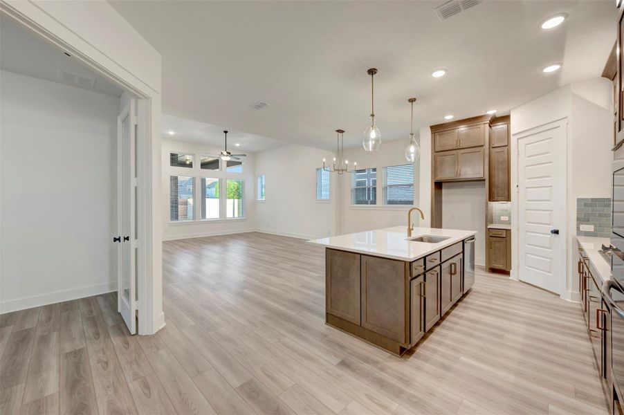 Furnished interior view inside a new home in Elyson 45', Katy (Image 10).