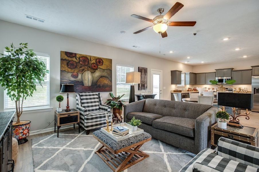 Living Room.

*Photos are from a staged model home of floor plan. Options and Selections may vary in actual home.
