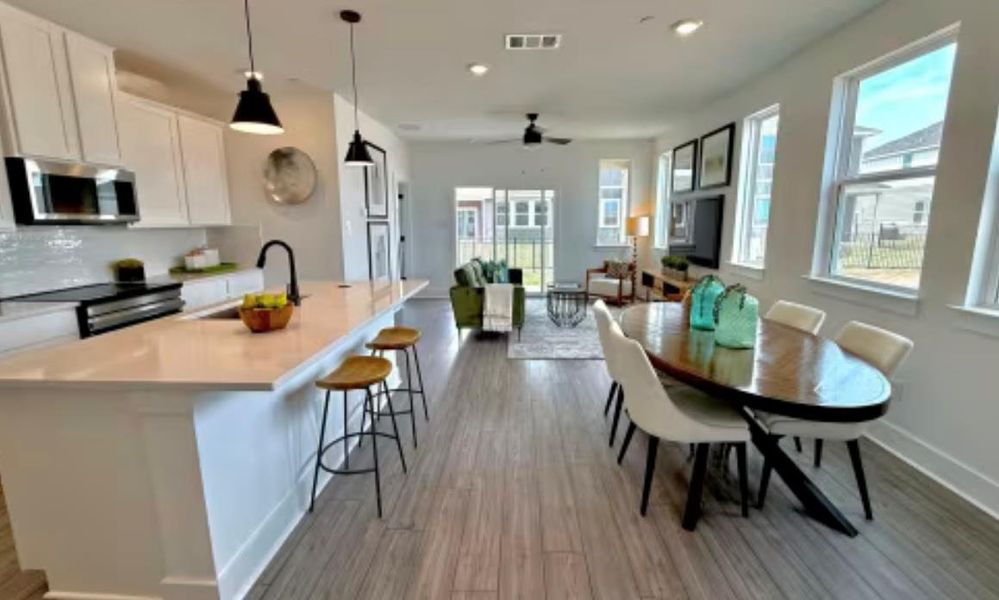 Furnished interior view inside a new home in Avery Centre, Round Rock (Image 9).