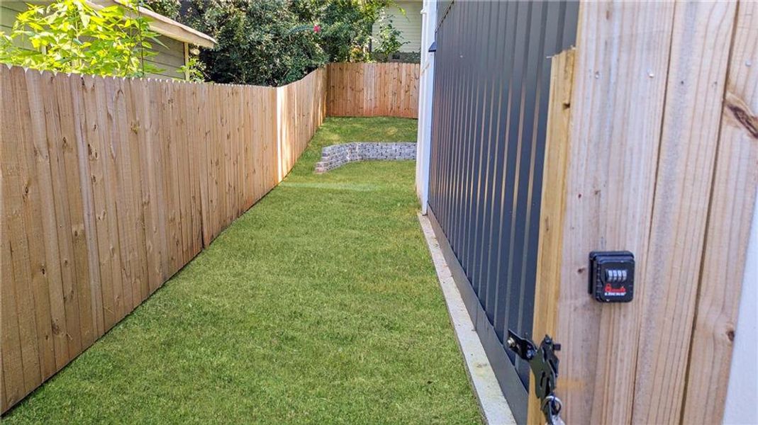 Exterior details and patio area of a home in , Atlanta (Image 2). Exterior details and patio area of a home in , Atlanta (Image 2).