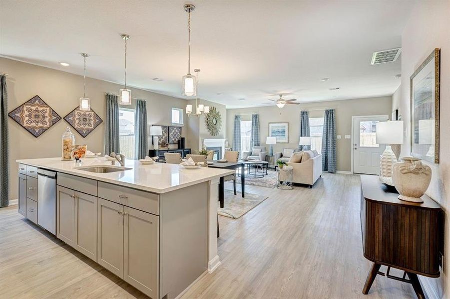 Furnished interior view inside a new home in , Crowley (Image 8).