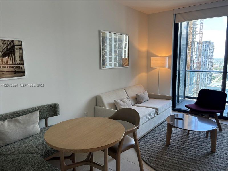 Furnished interior view inside a new home in , Miami (Image 7).