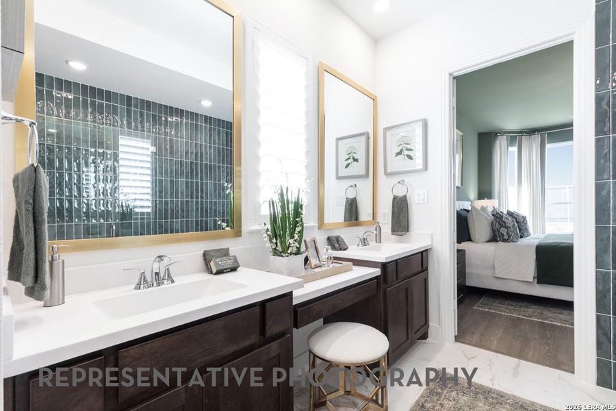 Furnished interior view inside a new home in Venado Crossing, Cibolo (Image 17).