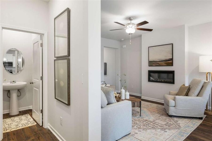 Furnished interior view inside a new home in , Conyers (Image 18).