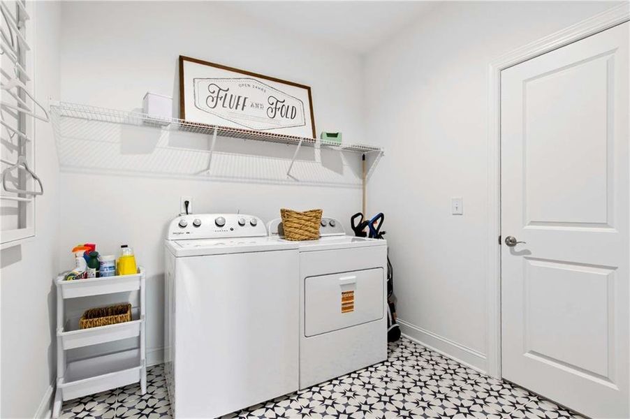 Furnished interior view inside a new home in East Harbor II at Chestatee, Dawsonville (Image 35).