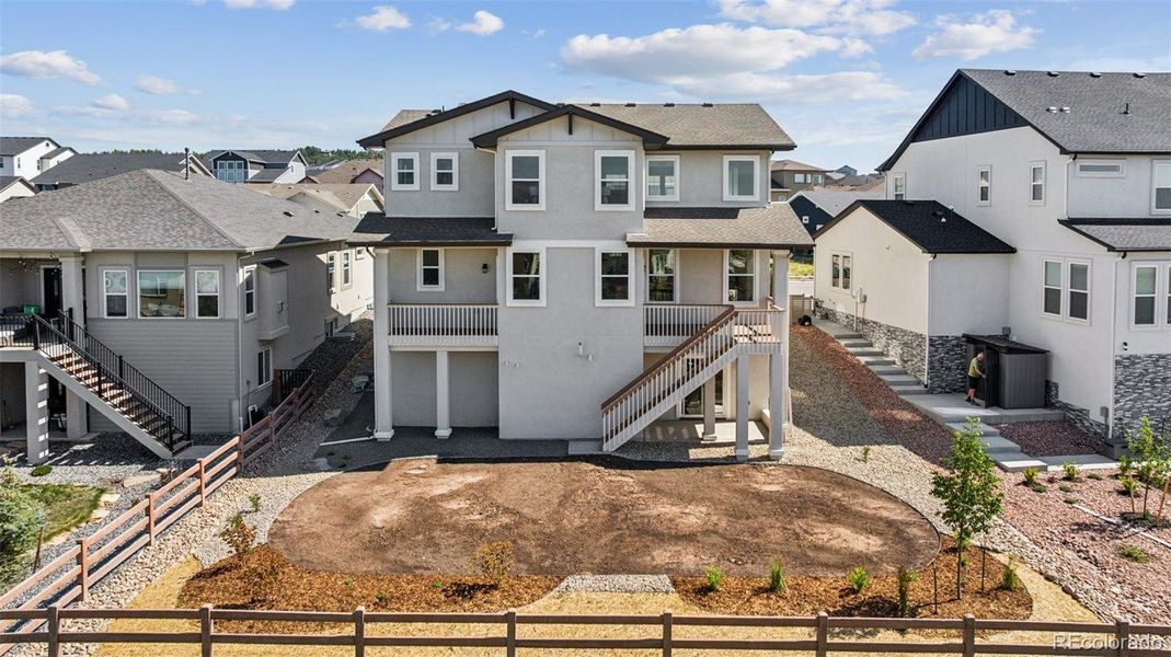 Exterior details and patio area of a home in , Colorado Springs (Image 29). Exterior details and patio area of a home in , Colorado Springs (Image 29).