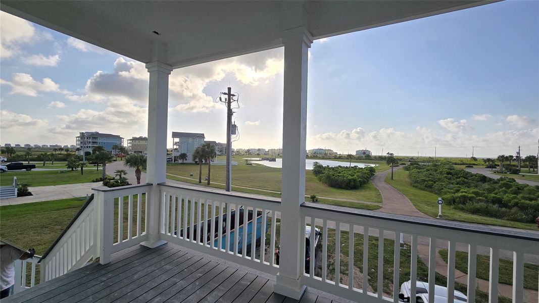 Front Deck on first floor Front Deck on first floor