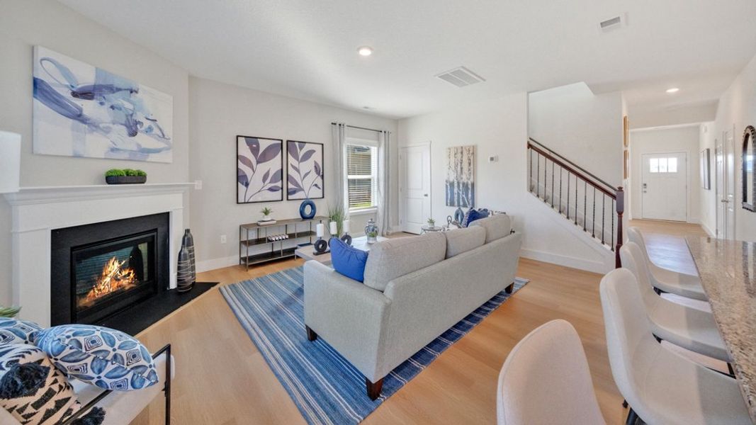 Furnished interior view inside a new home in Millstone Village, Morristown (Image 16). Furnished interior view inside a new home in Millstone Village, Morristown (Image 16).