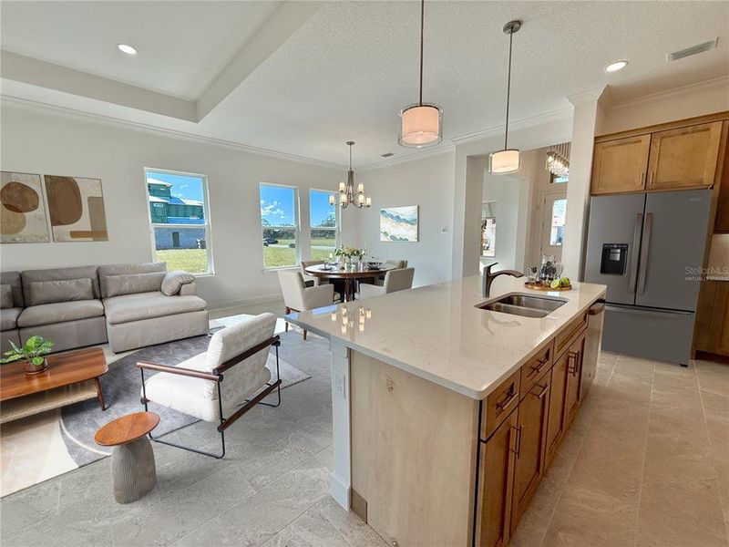 Furnished interior view inside a new home in Veranda Bay, Flagler Beach (Image 5).