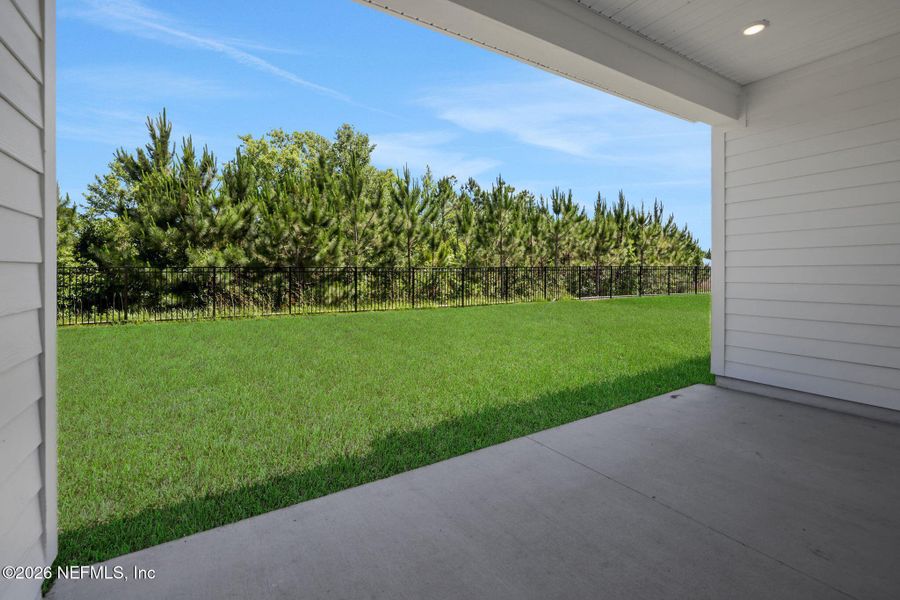 Exterior details and patio area of a home in Hyland Trail, Green Cove Springs (Image 30).