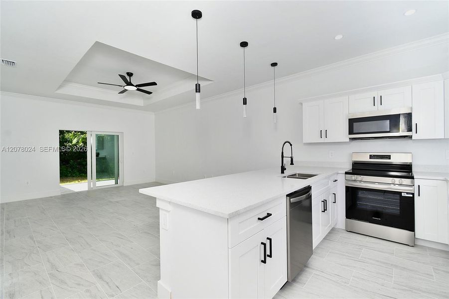 Furnished interior view inside a new home in , Fort Myers (Image 7). Furnished interior view inside a new home in , Fort Myers (Image 7).