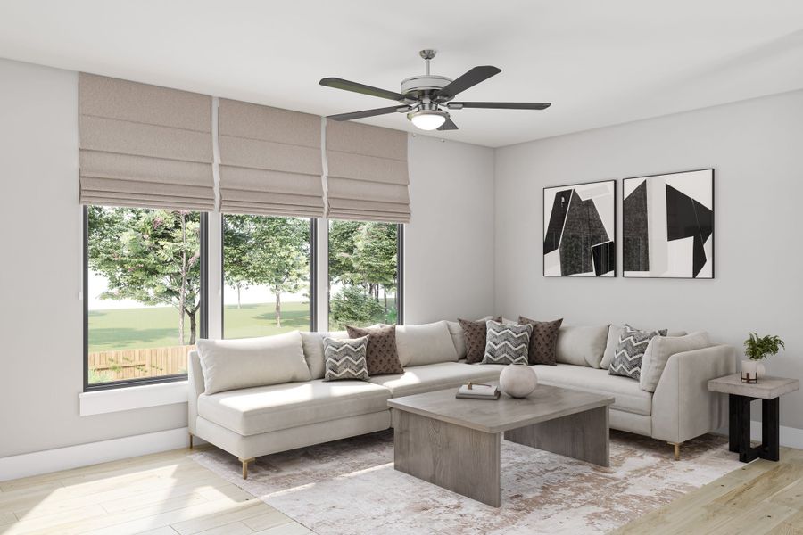 Representative furnished interior of a home built from the Brant by Tri Pointe Homes in Trillium, Richmond (Image 11).