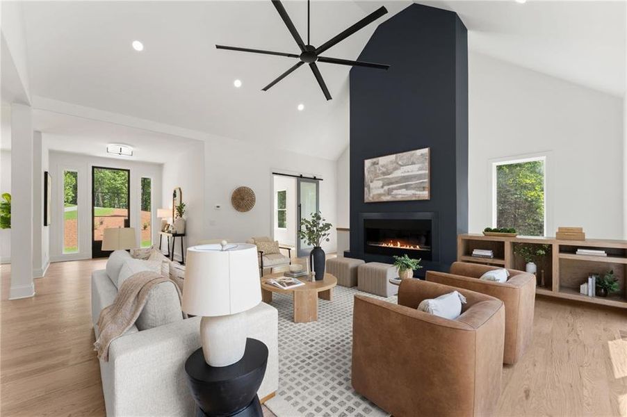 Furnished interior view inside a new home in , Dawsonville (Image 10).