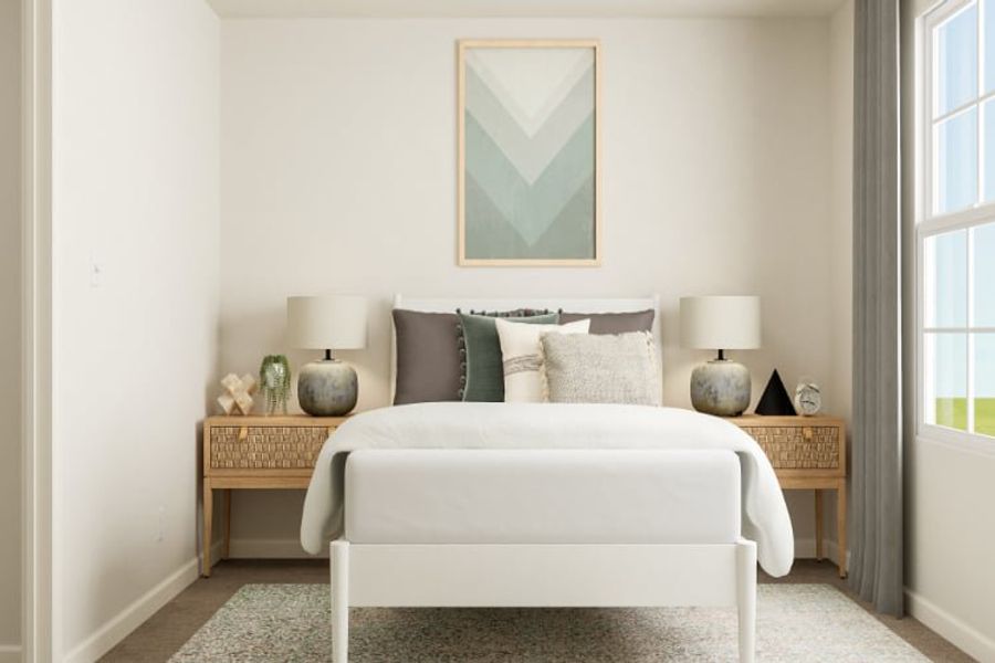 A white couch in a room. A white couch in a room.