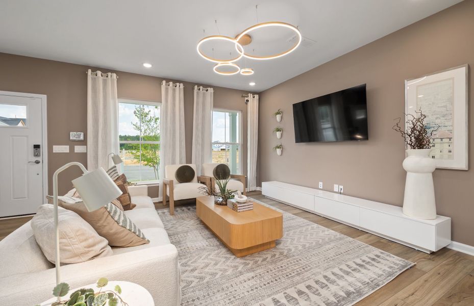 Representative furnished interior of a home built from the Sedona by Pulte Homes in The Preserve at Marks Creek, Knightdale (Image 6). Representative furnished interior of a home built from the Sedona by Pulte Homes in The Preserve at Marks Creek, Knightdale (Image 6).