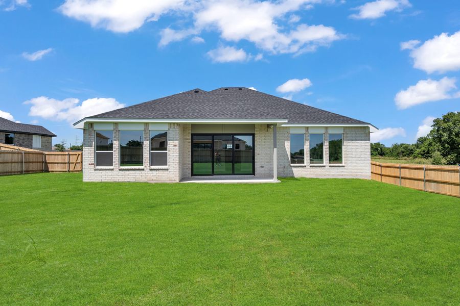 Exterior details and patio area of a home in Rosenthal Estates, Lorena (Image 2). Exterior details and patio area of a home in Rosenthal Estates, Lorena (Image 2).