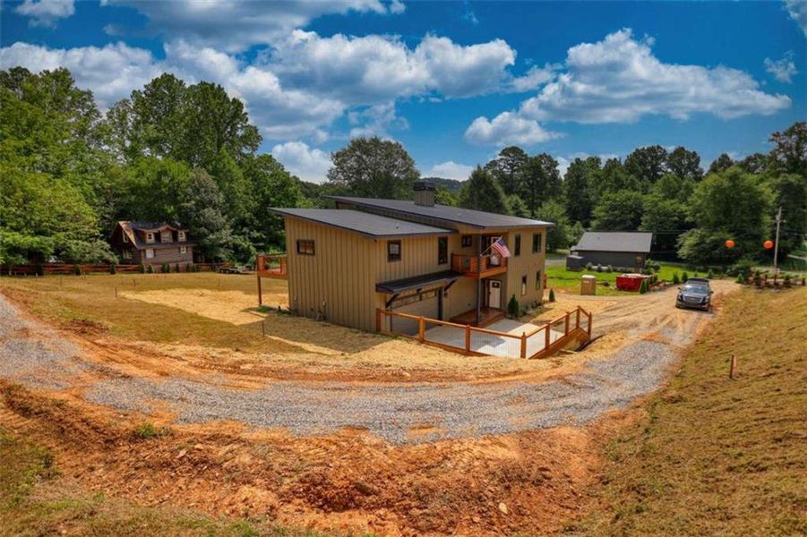 Exterior details and patio area of a home in , Blue Ridge (Image 32).