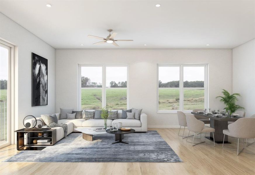 Furnished interior view inside a new home in , Dallas (Image 12).