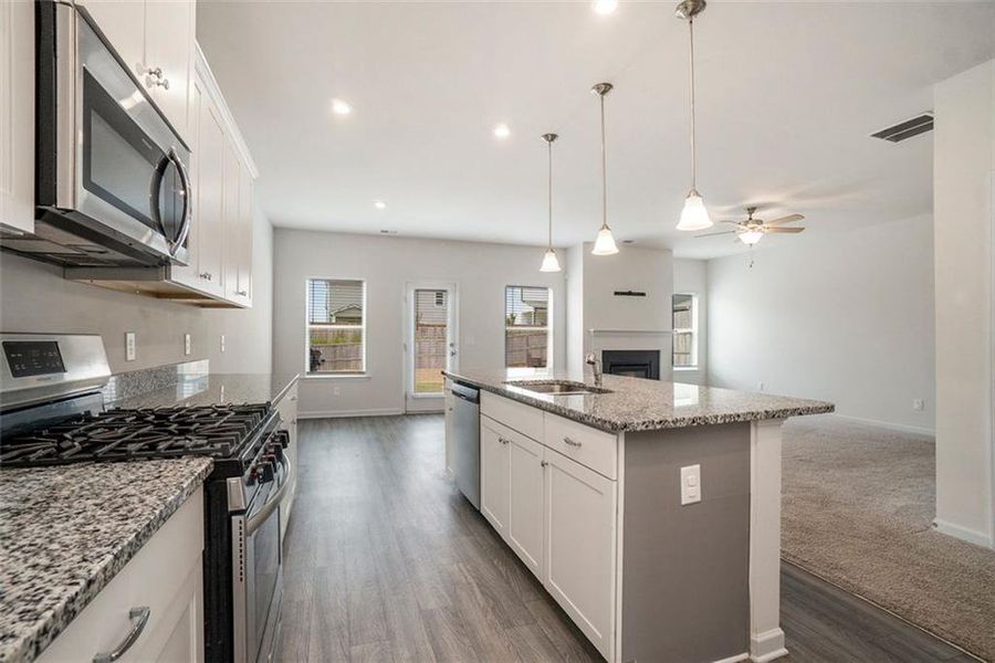 Furnished interior view inside a new home in , Cartersville (Image 7).