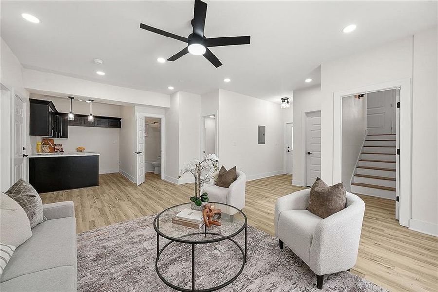 Furnished interior view inside a new home in , Atlanta (Image 31).