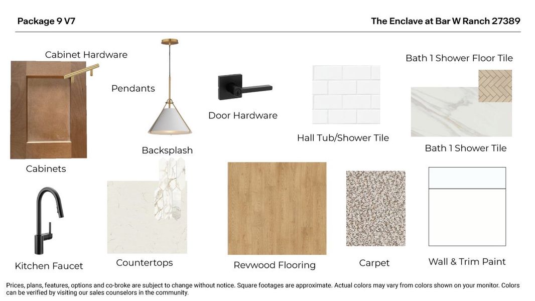 Materials commonly used for homes built from the The Edinburg by D.R. Horton in The Enclave at Bar W Ranch, Leander (Image 12).