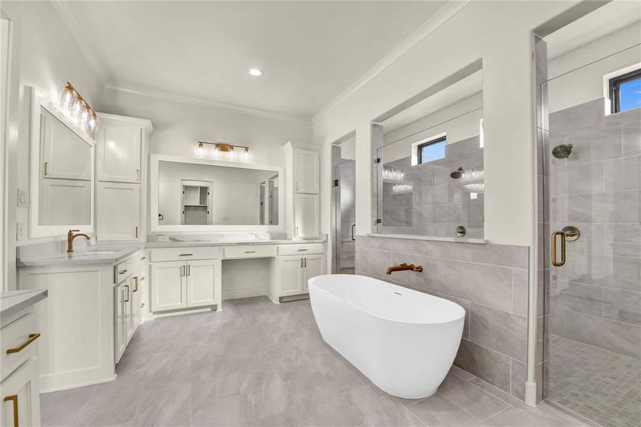 Furnished interior view inside a new home in , Aledo (Image 8).