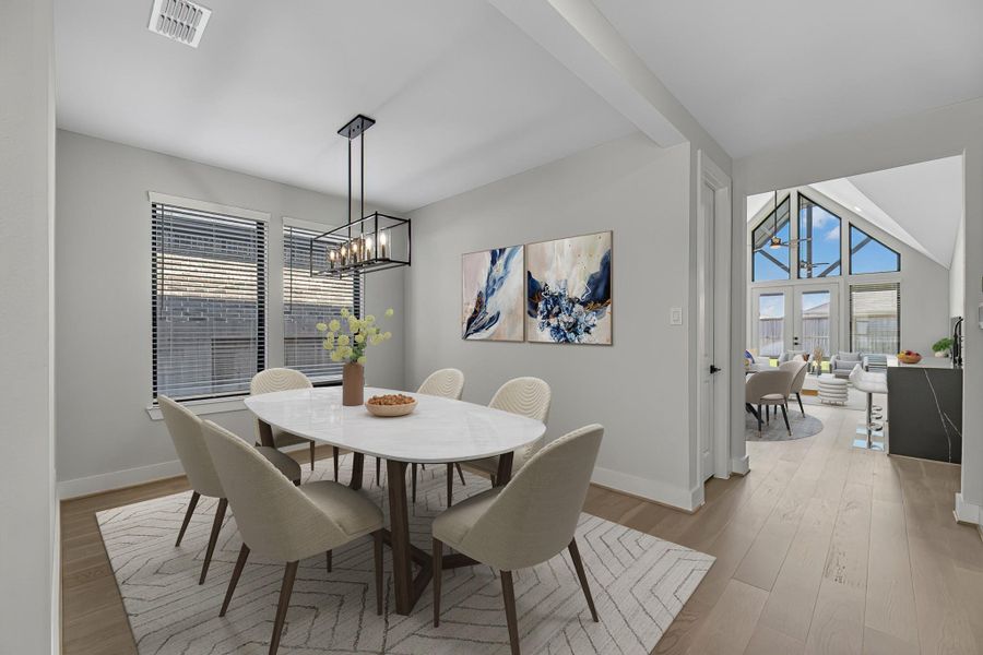 Furnished interior view inside a new home in Audubon, Magnolia (Image 12).