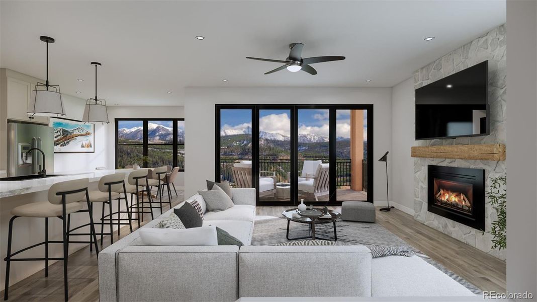 Living Room Rendering Living Room Rendering