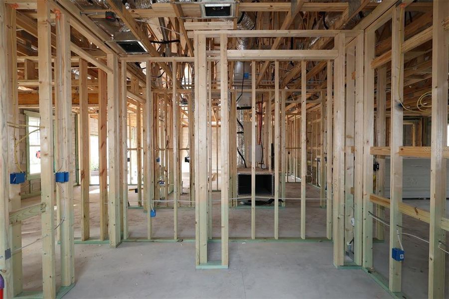 In-progress construction of a new home in Center Lake on the Park, St. Cloud, FL (Image 17).