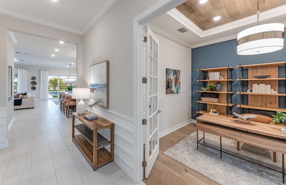 Furnished interior view inside a new home in Avondale at Avenir, Palm Beach Gardens (Image 26).