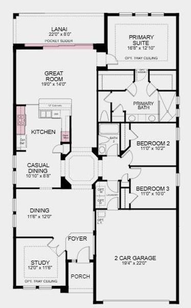 Additional Highlights Include: impact windows and doors, 8' interior doors, tray ceilings, pocket slider to lanai, gourmet kitchen. Additional Highlights Include: impact windows and doors, 8' interior doors, tray ceilings, pocket slider to lanai, gourmet kitchen.