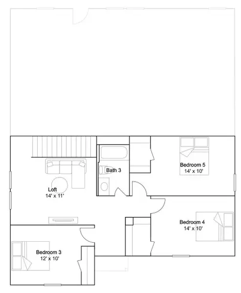 2D floor plan layout of this home in Synova, Crosby, TX (Image 2). 2D floor plan layout of this home in Synova, Crosby, TX (Image 2).
