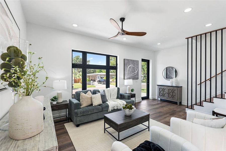 Furnished interior view inside a new home in , St. Petersburg (Image 19).