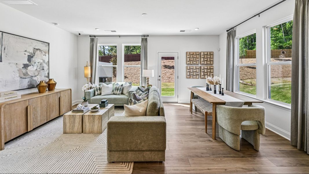 The Litchfield Plan by DRB Homes in Bell Glen Charlotte NC - Living The Litchfield Plan by DRB Homes in Bell Glen Charlotte NC - Living