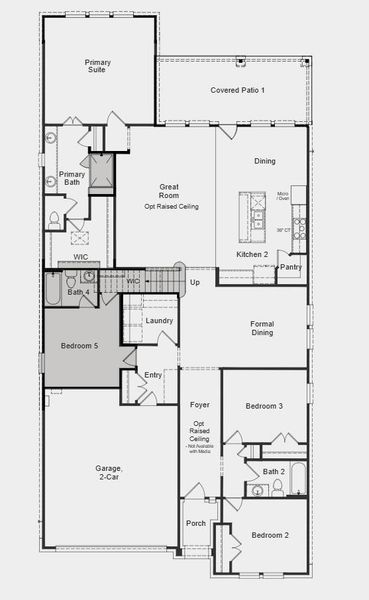 Additional Highlights Include: Bedroom 5 with bath 4 in place of tandem, shower 1 with mudset at owner's bath, covered outdoor living 1, gourmet kitchen 2, and raised ceiling at foyer and gathering room. Additional Highlights Include: Bedroom 5 with bath 4 in place of tandem, shower 1 with mudset at owner's bath, covered outdoor living 1, gourmet kitchen 2, and raised ceiling at foyer and gathering room.