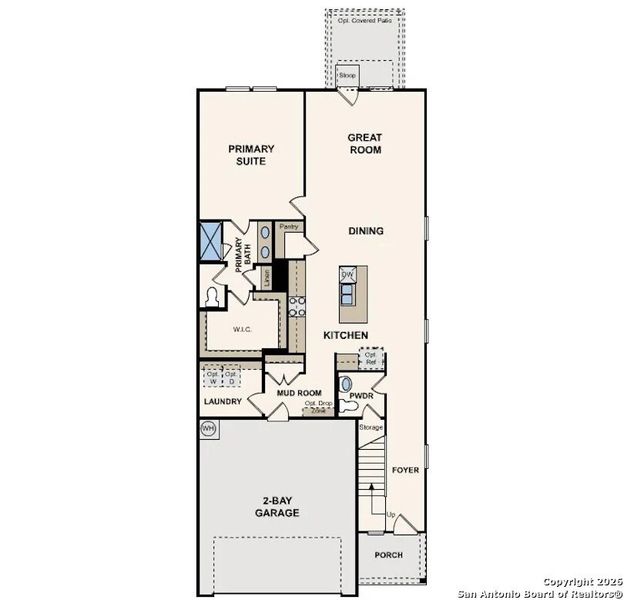 2D floor plan layout of this home in Summerlin, San Antonio, TX (Image 4).