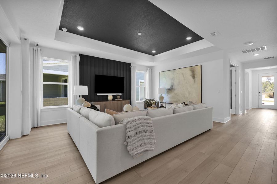 Furnished interior view inside a new home in Seminole Palms, Palm Coast (Image 23).