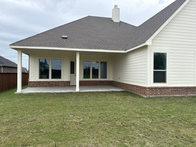 Exterior details and patio area of a home in Covenant Springs, Springtown (Image 3). Exterior details and patio area of a home in Covenant Springs, Springtown (Image 3).