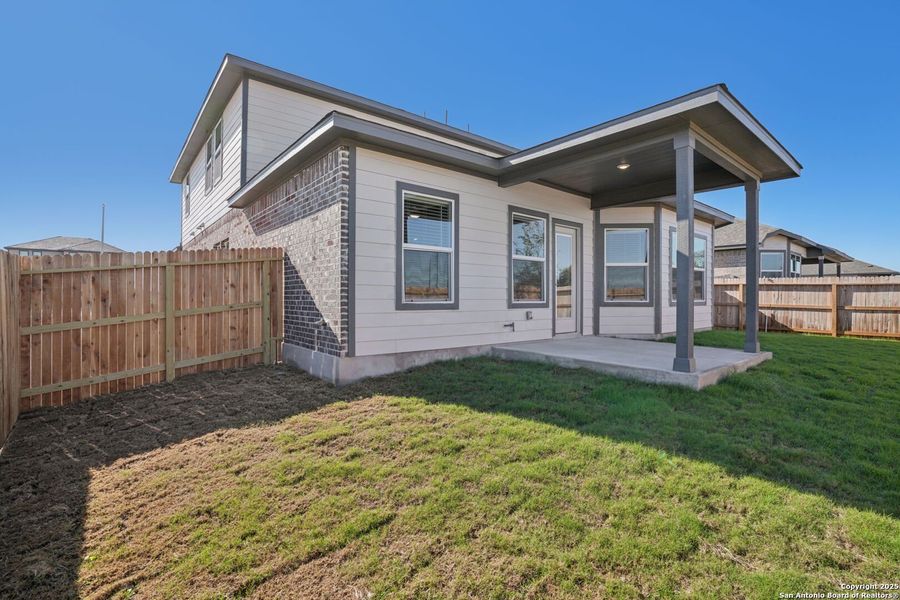 Exterior details and patio area of a home in Carmel Ranch, Schertz (Image 22). Exterior details and patio area of a home in Carmel Ranch, Schertz (Image 22).