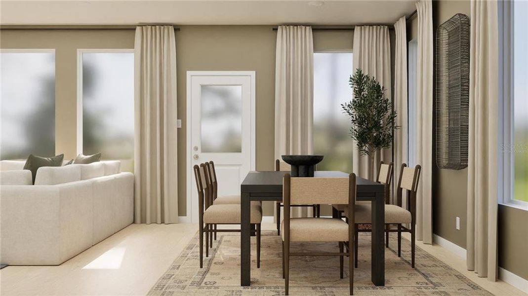 Furnished interior view inside a new home in Sugarloaf Ridge, Minneola (Image 10).