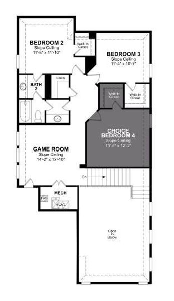 Beazer Homes Wildflower Ranch Brazos Floorplan.