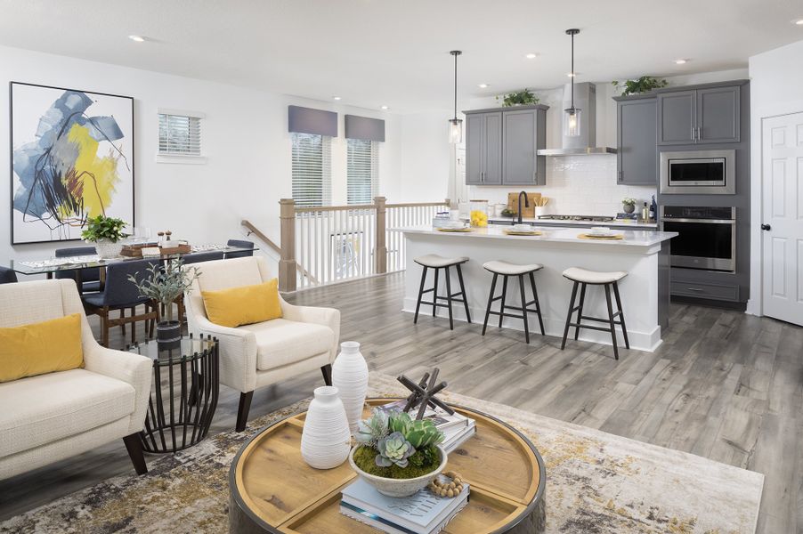 Furnished interior view inside a new home in Kettering at eTown - Traditional Collection, Jacksonville (Image 6).