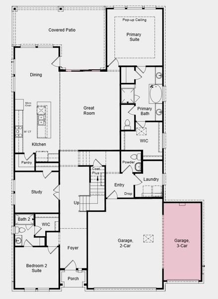 Additional Highlights Include: Three-car garage, car charger prewire, pre-plumb water softener, mud-set shower at primary bath, and panel aluminum sliding door unit. Additional Highlights Include: Three-car garage, car charger prewire, pre-plumb water softener, mud-set shower at primary bath, and panel aluminum sliding door unit.