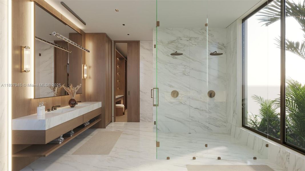 Furnished interior view inside a new home in , Fort Lauderdale (Image 9).