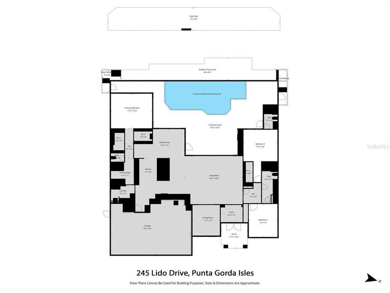 2D floor plan layout of this home in , Punta Gorda, FL (Image 4). 2D floor plan layout of this home in , Punta Gorda, FL (Image 4).