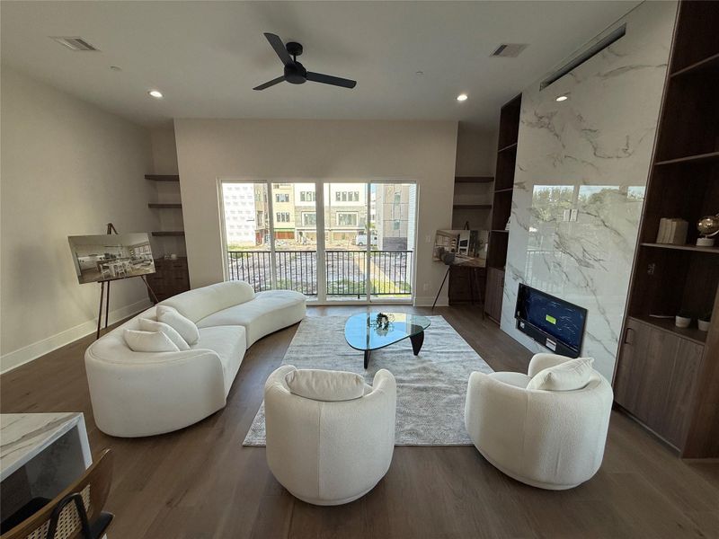 Furnished interior view inside a new home in , Houston (Image 12).