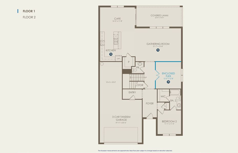 Yellowstone Floor Plan, Quick Move-In Home, Floor 1