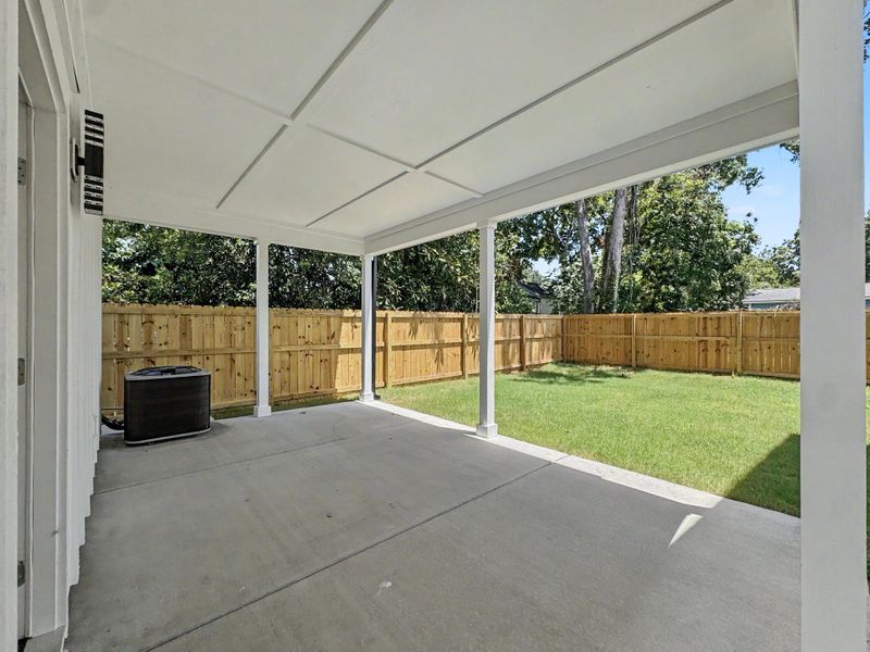 Exterior details and patio area of a home in , North Charleston (Image 25).